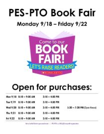 Featured image of article: The Book Fair is coming to PES