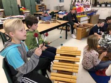 Featured image of article: Mrs. Lavoie’s 4th Grade Music Class