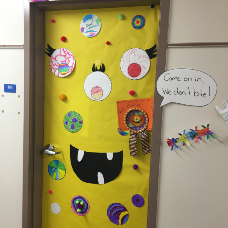 Halloween Door Decorating - Peterborough Elementary School